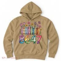 Floral Bookshelf 8647 Inclusion And Love Teacher Hoodie thumb 0