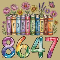 Floral Bookshelf 8647 Inclusion And Love Teacher Mousepad thumb 1