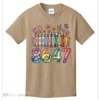 Floral Bookshelf 8647 Inclusion And Love Teacher Kids T-Shirt thumb 0