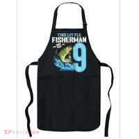 Fishing Birthday 9 Year Old Fisher 9th Bday Apron thumb 0
