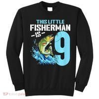 Fishing Birthday 9 Year Old Fisher 9th Bday Sweatshirt thumb 0