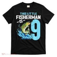 Fishing Birthday 9 Year Old Fisher 9th Bday T-Shirt thumb 0