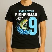 Fishing Birthday 9 Year Old Fisher 9th Bday T-Shirt thumb 3