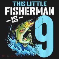 Fishing Birthday 9 Year Old Fisher 9th Bday Coaster thumb 2