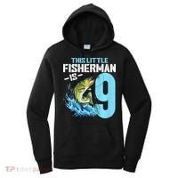Fishing Birthday 9 Year Old Fisher 9th Bday Women's Hoodie thumb 0