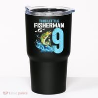 Fishing Birthday 9 Year Old Fisher 9th Bday Tumbler thumb 0