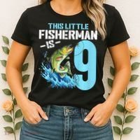 Fishing Birthday 9 Year Old Fisher 9th Bday Women's T-Shirt thumb 2