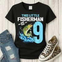 Fishing Birthday 9 Year Old Fisher 9th Bday Women's T-Shirt thumb 3