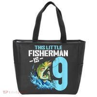 Fishing Birthday 9 Year Old Fisher 9th Bday Tote Bag thumb 0