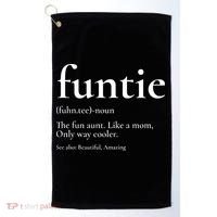 Funtie Best Aunt Ever Cool Aunt Favorite Aunt Golf Towel thumb 0