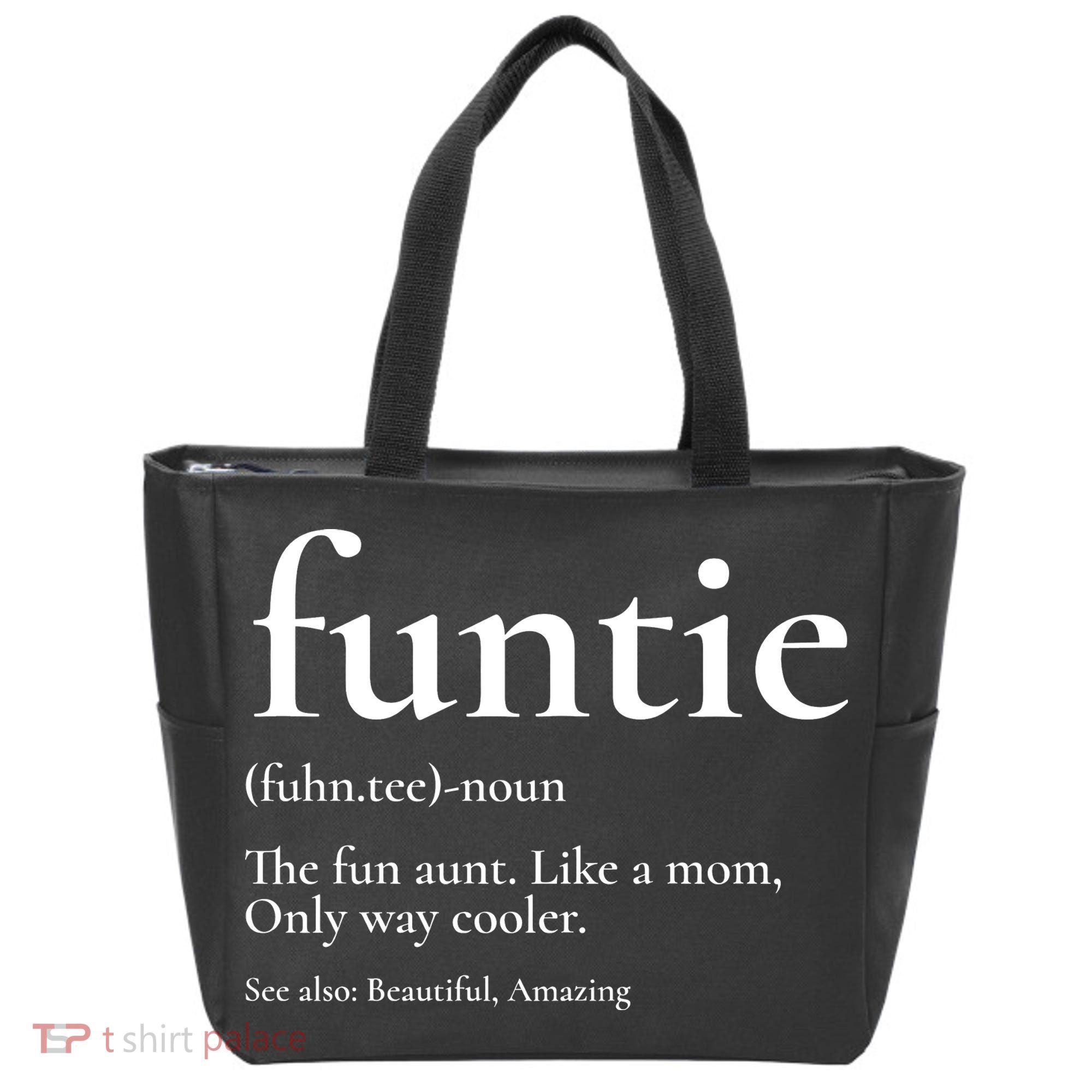 Funtie Best Aunt Ever Cool Aunt Favorite Aunt Tote Bag