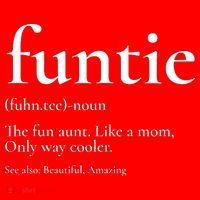Funtie Best Aunt Ever Cool Aunt Favorite Aunt Santa Hat thumb 1
