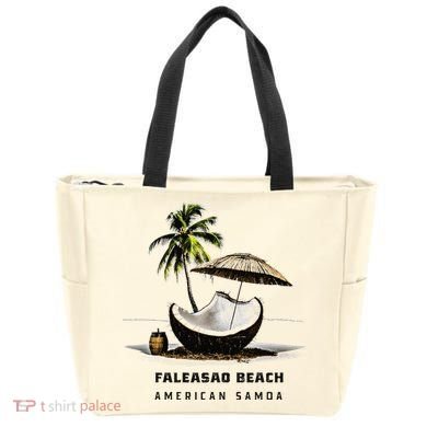 Faleasao Beach American Samoa Tote Bag