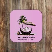 Faleasao Beach American Samoa Coaster thumb 0