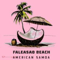 Faleasao Beach American Samoa Coaster thumb 2