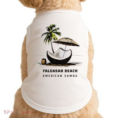 Faleasao Beach American Samoa Doggie Tank