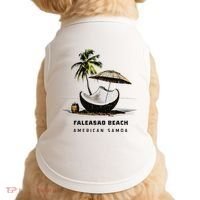 Faleasao Beach American Samoa Doggie Tank thumb 0