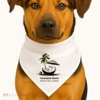 Faleasao Beach American Samoa USA-Made Doggie Bandana thumb 1