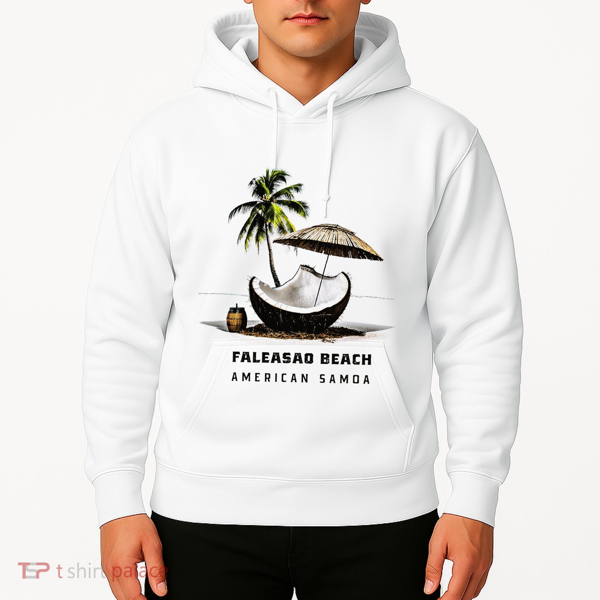 Faleasao Beach American Samoa Hoodie
