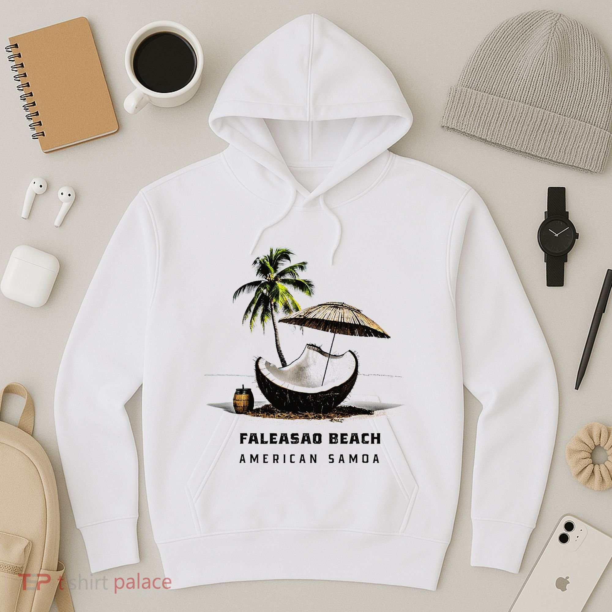 Faleasao Beach American Samoa Hoodie