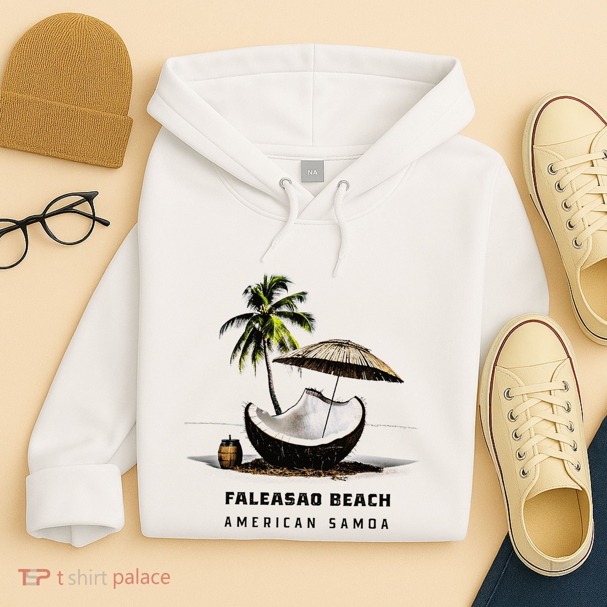 Faleasao Beach American Samoa Hoodie