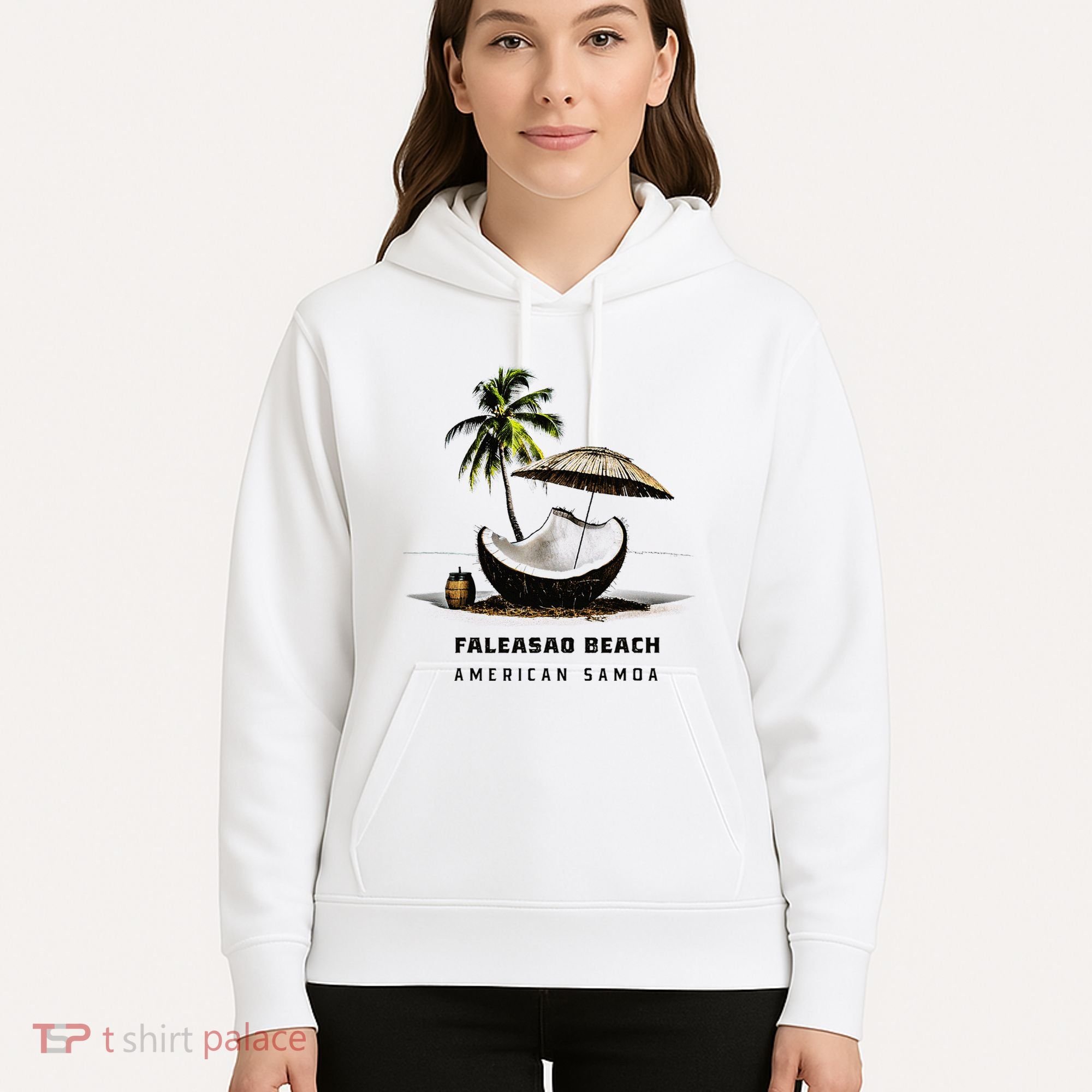Faleasao Beach American Samoa Hoodie