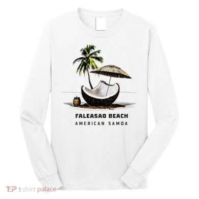 Faleasao Beach American Samoa Long Sleeve Shirt