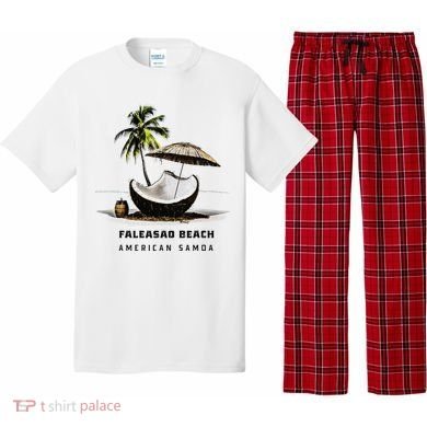 Faleasao Beach American Samoa Pajama Set