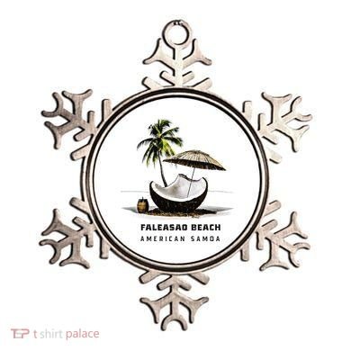 Faleasao Beach American Samoa Ornament