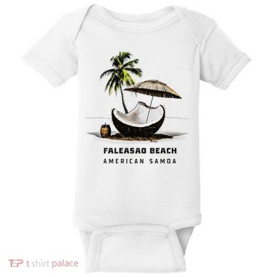 Faleasao Beach American Samoa Baby Bodysuit