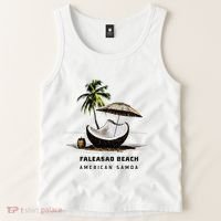 Faleasao Beach American Samoa Tank Top thumb 2