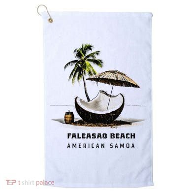 Faleasao Beach American Samoa Golf Towel