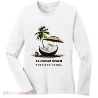 Faleasao Beach American Samoa Women's Long Sleeve Shirt thumb 0