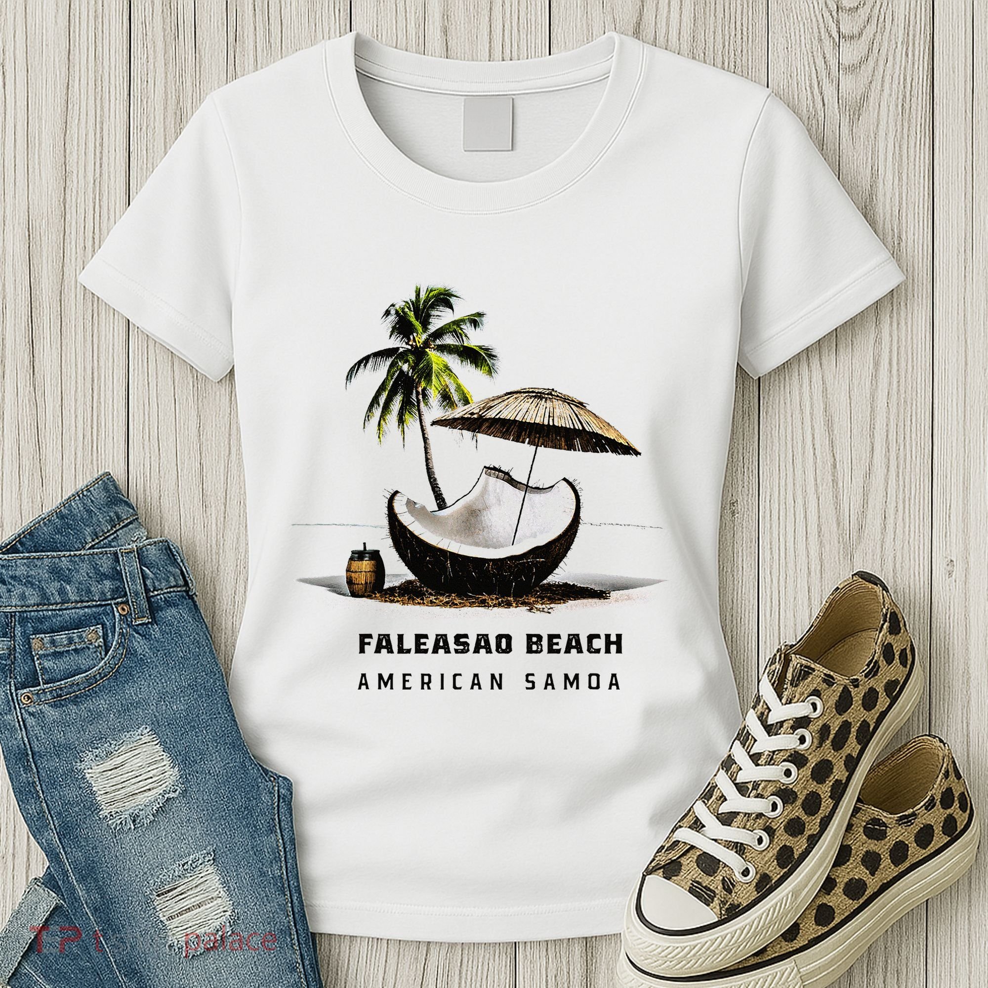Faleasao Beach American Samoa Women's T-Shirt