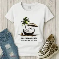 Faleasao Beach American Samoa Women's T-Shirt thumb 3