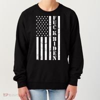 Fuck Biden American Flag Women's Sweatshirt thumb 0