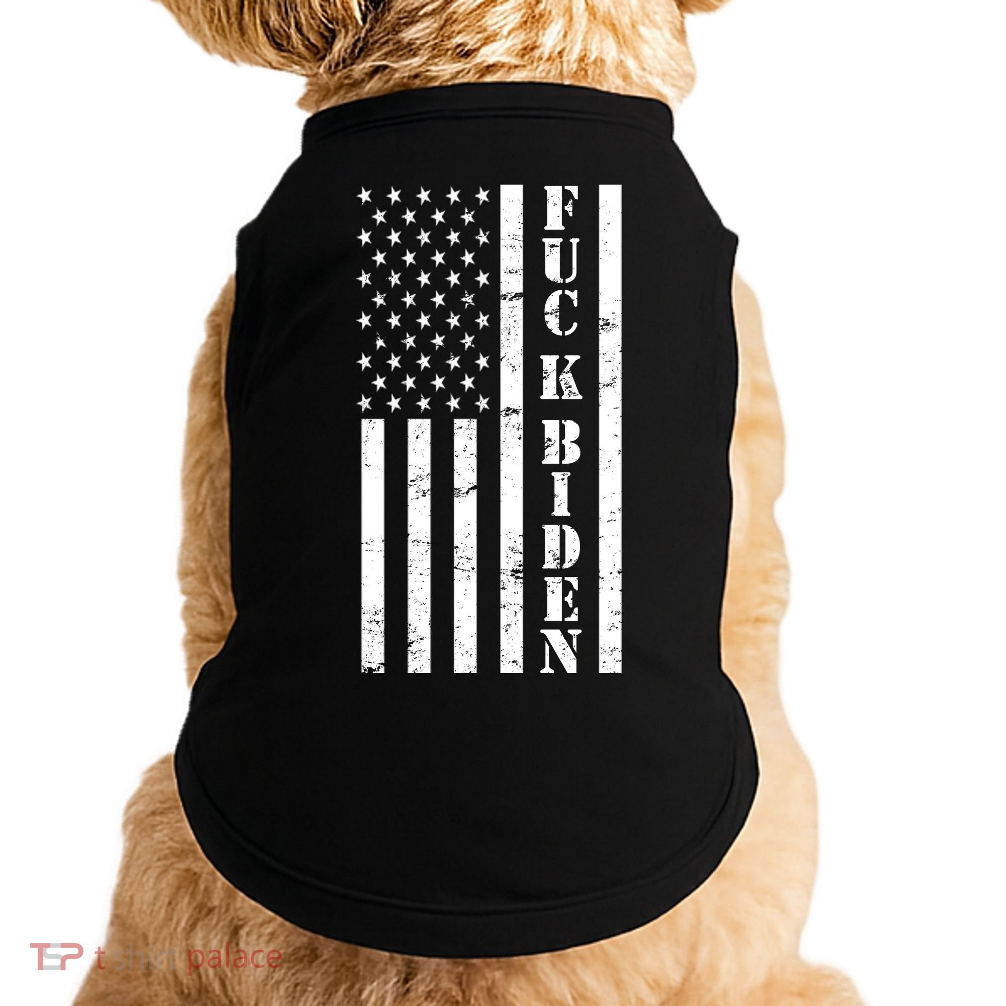 Fuck Biden American Flag Doggie Tank