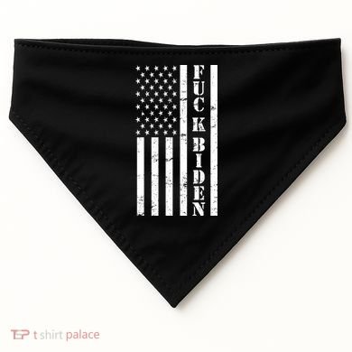 Fuck Biden American Flag USA-Made Doggie Bandana