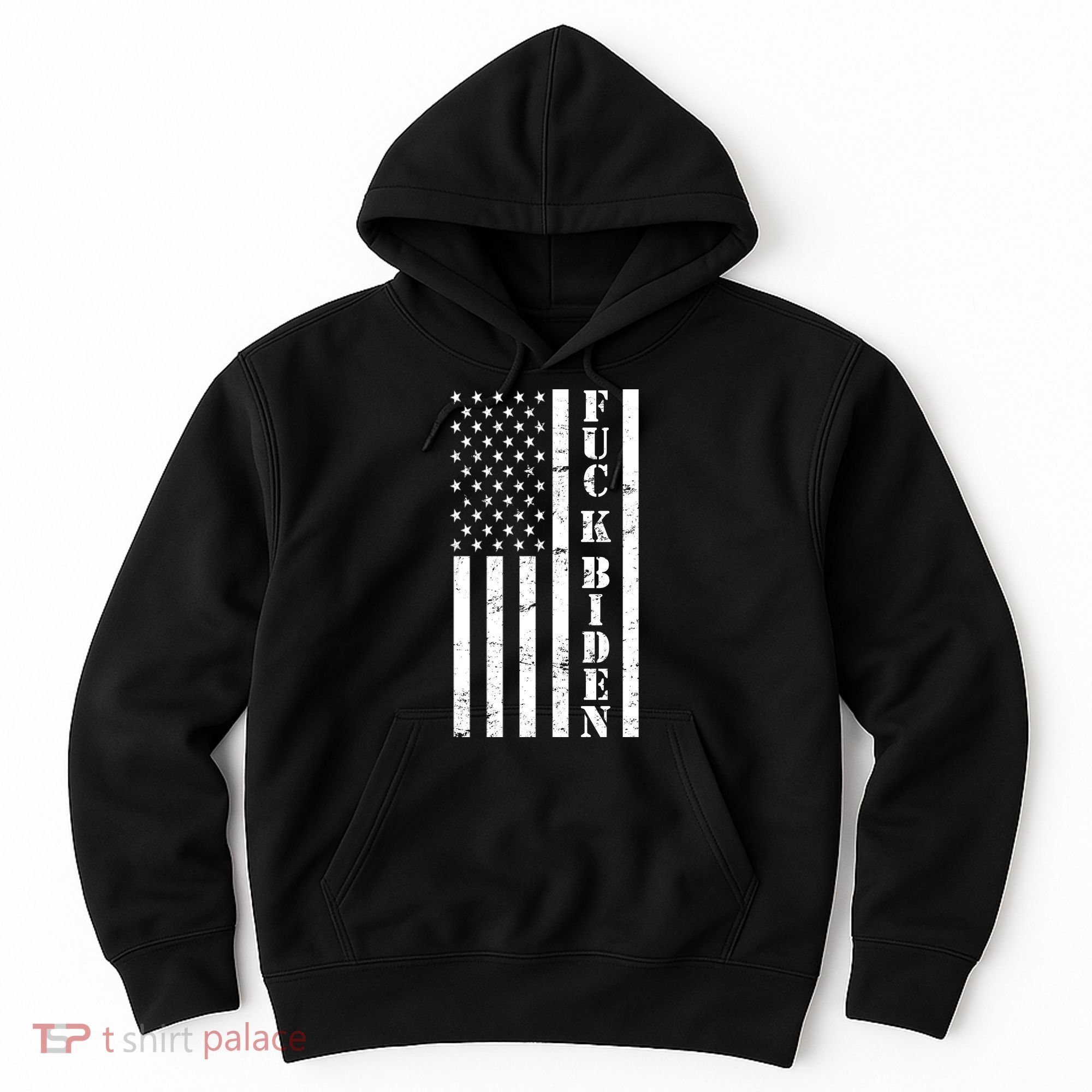 Fuck Biden American Flag Hoodie
