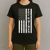 Fuck Biden American Flag T-Shirt thumb 4