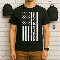 Fuck Biden American Flag T-Shirt thumb 6