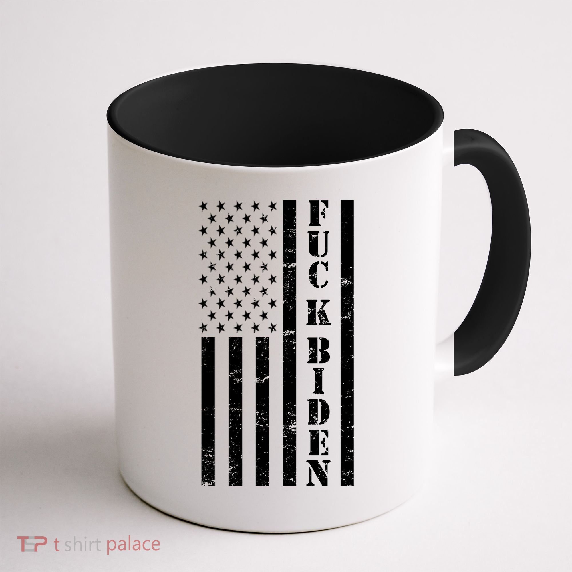 Fuck Biden American Flag Coffee Mug