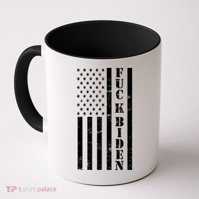 Fuck Biden American Flag Coffee Mug