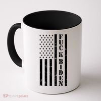 Fuck Biden American Flag Coffee Mug thumb 0