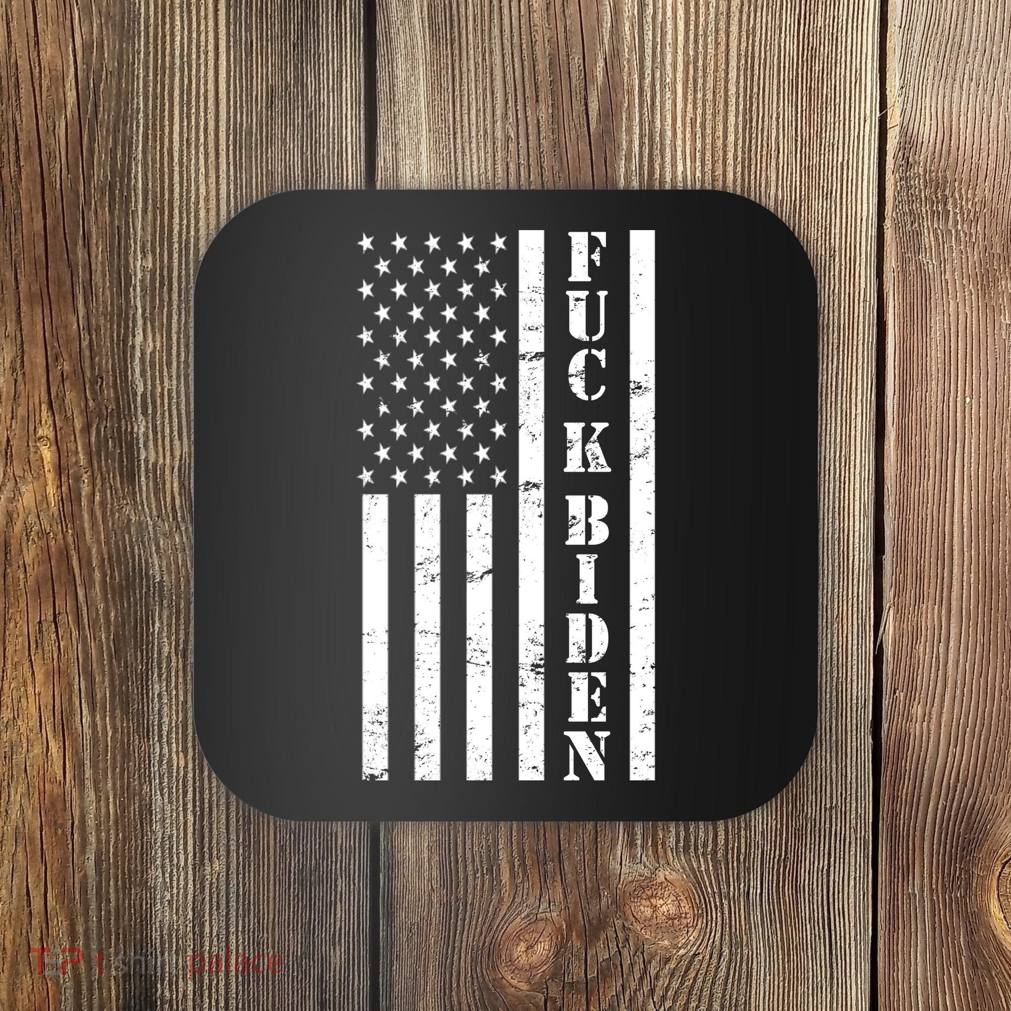 Fuck Biden American Flag Coaster