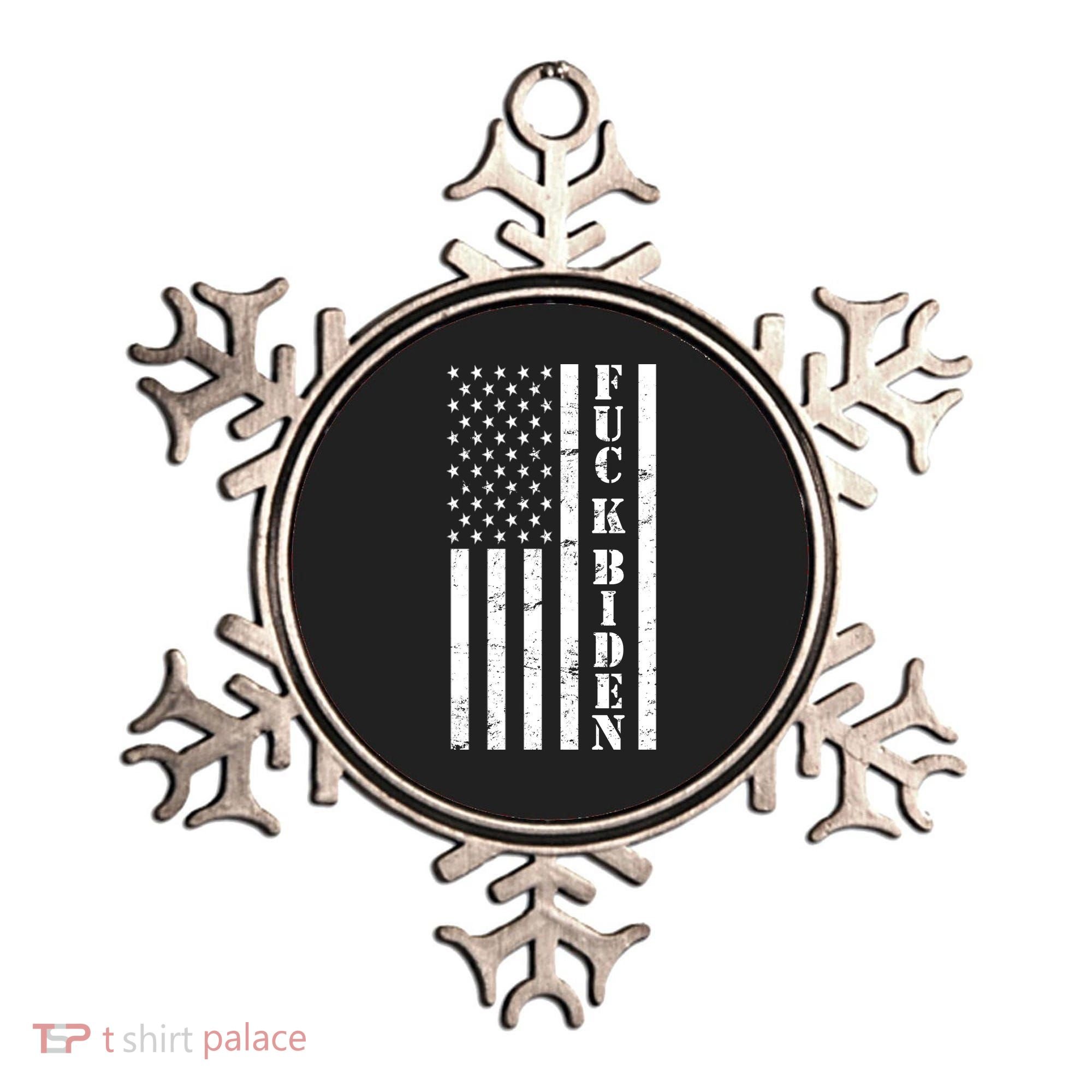 Fuck Biden American Flag Ornament