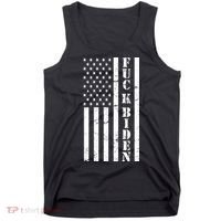 Fuck Biden American Flag Tank Top thumb 0