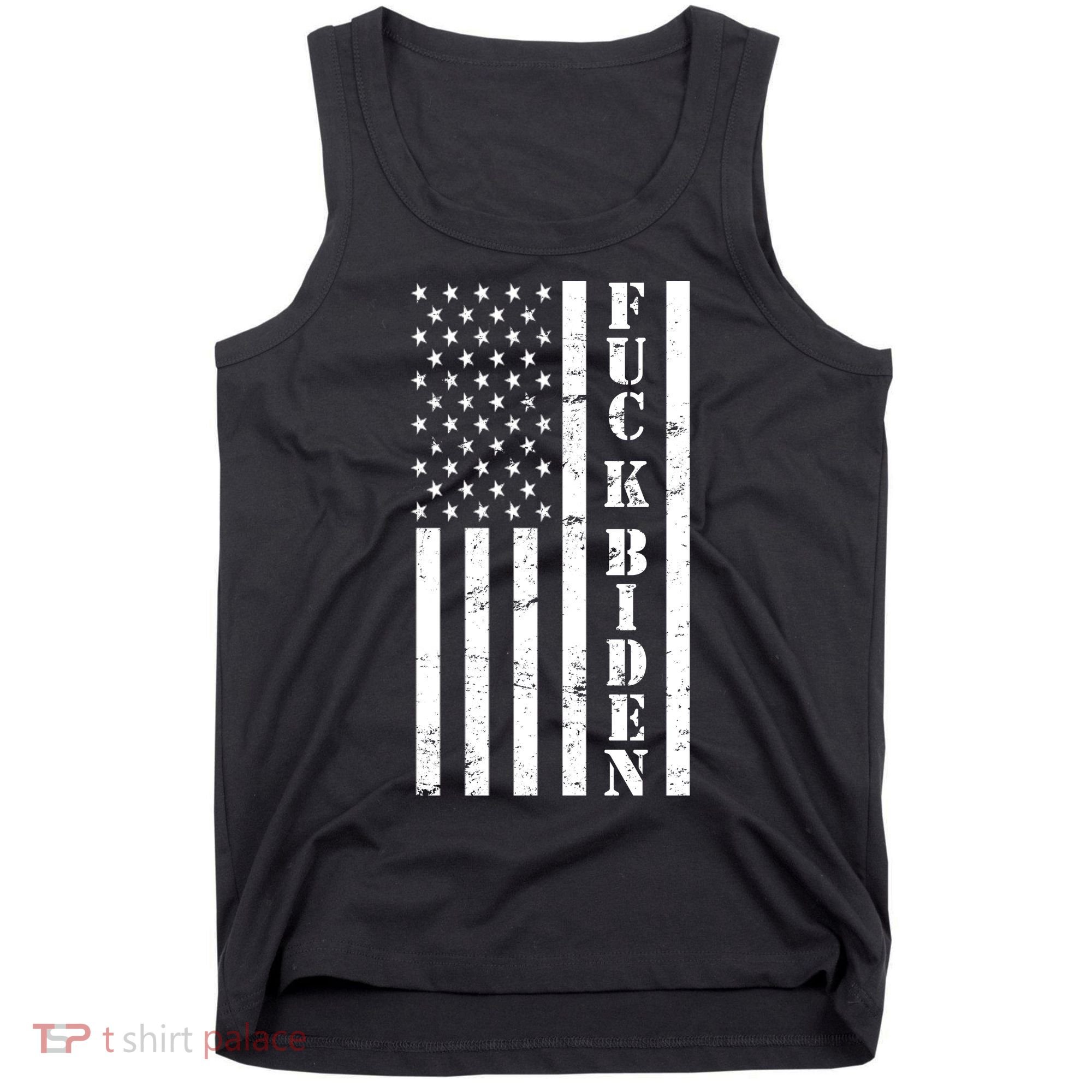Fuck Biden American Flag Tank Top