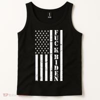 Fuck Biden American Flag Tank Top thumb 2