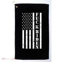 Fuck Biden American Flag Golf Towel thumb 0